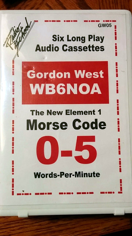 WB6NOA morse code course on cassette