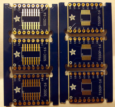 Adafruit SOIC-16/TSSOP-16 breakout board