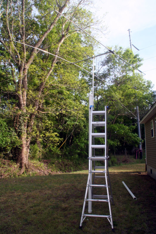 Ladder mast for the 10m Moxon