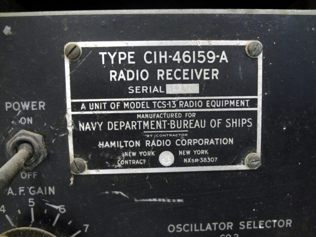 CIH-46159-A radio receiver