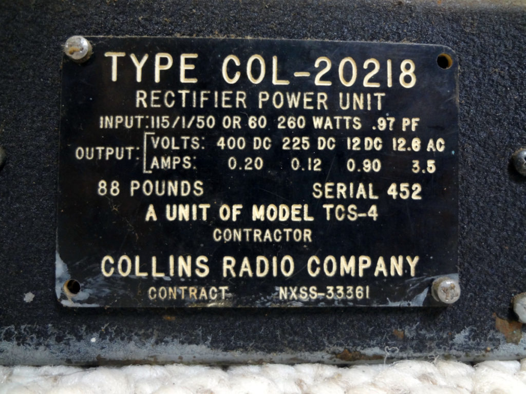 COL-20218 rectifier power unit