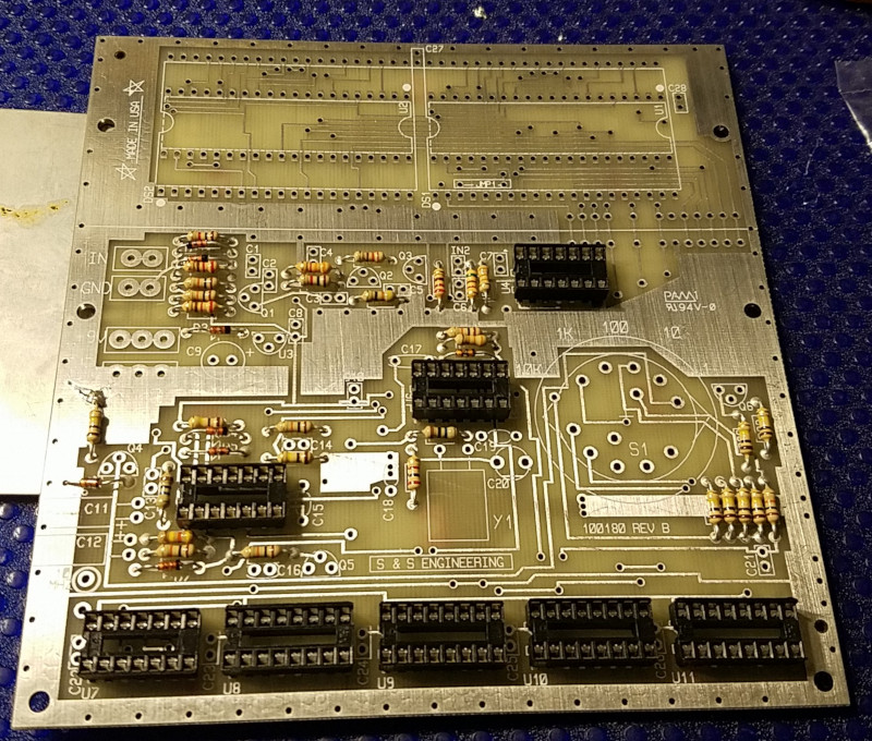 Partially assembled frequency counter kit from S&S Engineering, part of the KB1SH collection purchased at Hamcation 2022