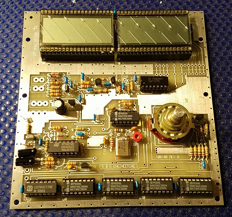 Assembled frequency counter kit from S&S Engineering, part of the KB1SH collection purchased at Hamcation 2022
